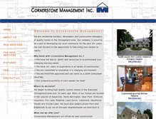 Tablet Screenshot of cornerstonemanage.com